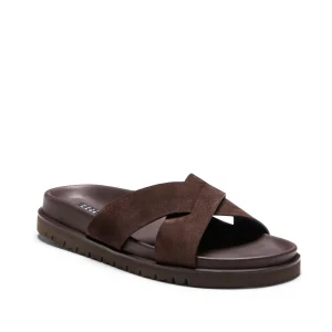 Sandalo in suede da uomo