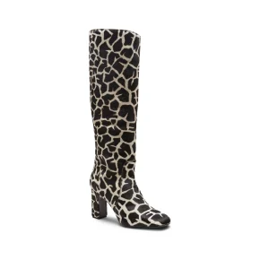 Stivale in pelle animalier