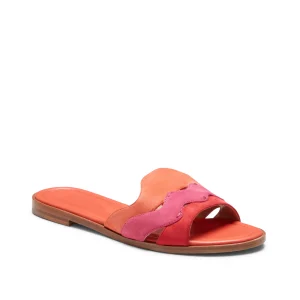 Sandalo in pelle scamosciata