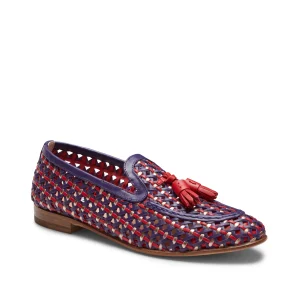 Mocassino Brera in pelle intrecciata da donna