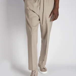 Pantalone in Lana Vergine - Beige