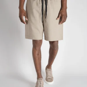 Bermuda in Lana Vergine - Beige