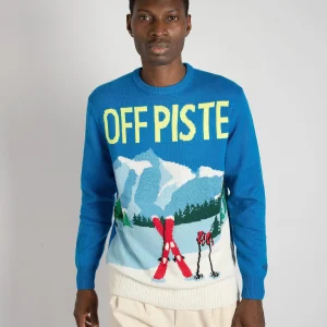Maglia Off Piste Postcard 17 - Blu