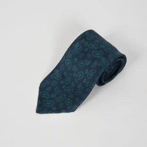 Cravatta Seta Cachemire - Blu