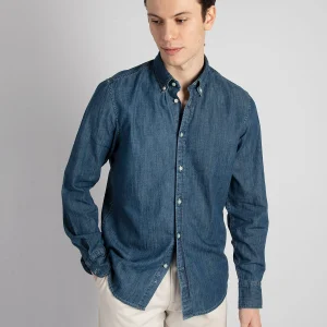 Camicia 'Nick' - Blu Denim