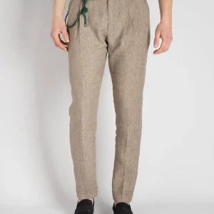 Pantalone 'Barber'  Lino - Corda