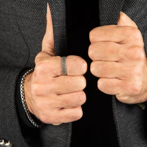 Anello Fascia Pallini - Argento