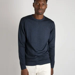 Maglia Girocollo Merinos - Blu