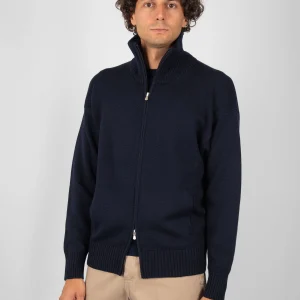 Maglia Full Zip - Blu Notte