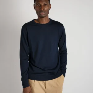 Maglia Girocollo Merinos - Blu Notte