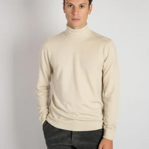 Maglia Dolcevita Tubolare - Beige