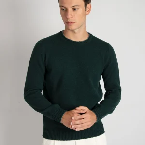 Maglia Girocollo Impuntura - Verde Bosco