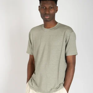 Maglia Lino Stretch - Acciaio