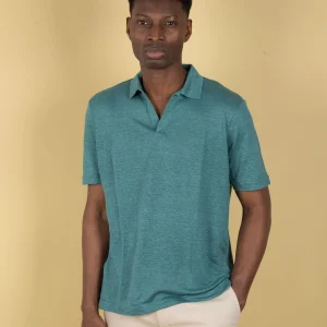 Polo in Lino - Smeraldo