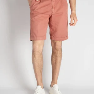 Bermuda Cotone e Lino - Corallo