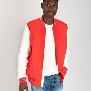 Bomber Sumida - Bianco/Rosso