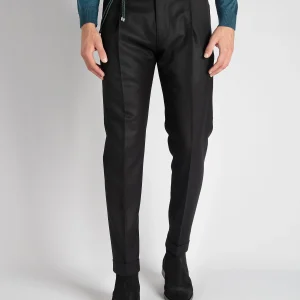 Pantalone 'Retro' Lana - Nero