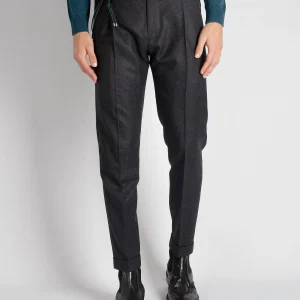 Pantalone 'Retro' Lana - Antracite