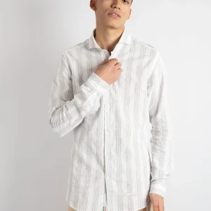 Camicia Riga Irregolare - Bianco