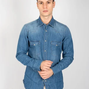 Camicia Texana - Denim Medio
