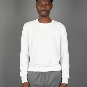 Maglia in Cotone Operato - Bianco