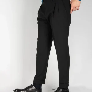 Pantalone 'Robert' Grisaglia - Nero