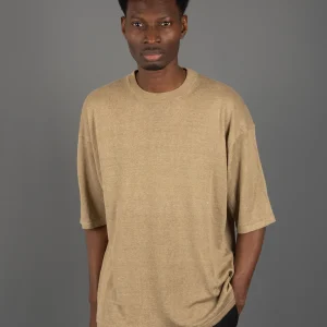 Maglia Over Lino -Sabbia
