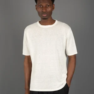 Maglia Girocollo Lino - Bianco