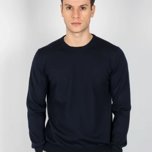 Maglia Girocollo Merinos - Blu