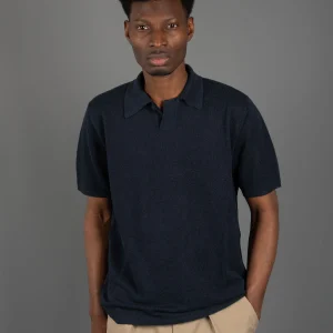 Polo Piquet di Lino- Navy