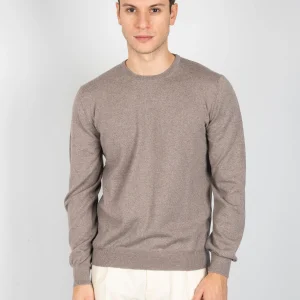 Maglia Girocollo Merinos- Tortora