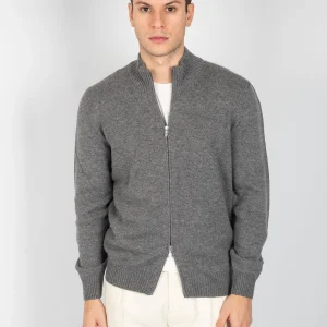 Maglia Full Zip - Grigio