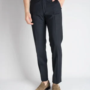 Pantalone 'Morello' Lana  - Blu Notte