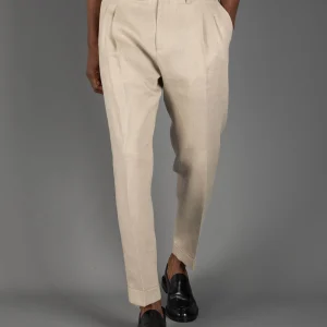Pantalone Robert Lino - Naturale