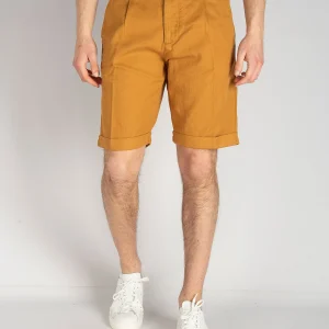 Bermuda Cotone e Lino - Mattone