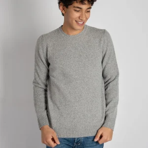 Maglia Girocollo Rasato  - Grigio