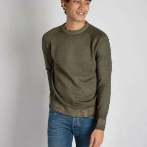 Maglia Felpa Girocollo - Verde Militare