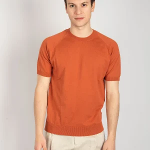 Maglia in Cotone Organico - Arancione