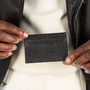 Portacarte in Pelle - Nero