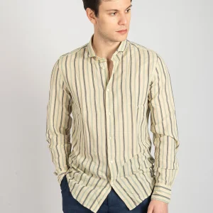 Camicia Victor - Sabbia/Blu