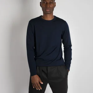 Maglia Girocollo Merinos - Blu