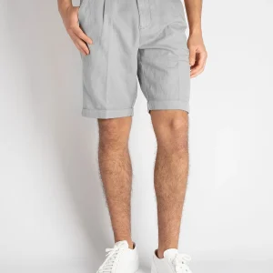 Bermuda Microperato  - Grigio chiaro