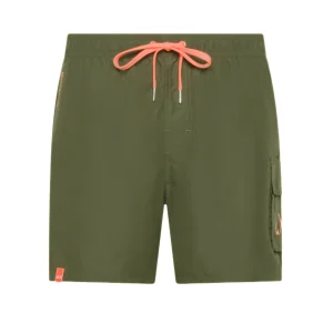 SUN68 COSTUME H35105 19 VERDE / ARANCIONE FLUO