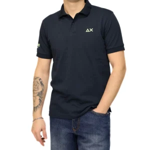 SUN68 POLO A36150 07 BLU