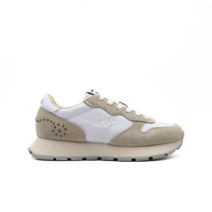 SUN68 SNEAKERS BZ36205 BIANCHE CON BORCHIE