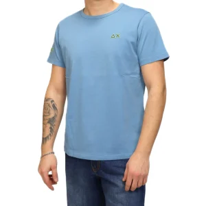 SUN68 T-SHIRT T36140 56 AZZURRO